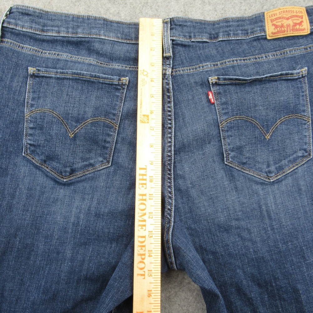 Levi's 711 Skinny Women's Jeans 26W Blue Distressed Stretch Denim - Picture 13 of 16